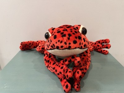 Poison Dart Frog Plushie toy Aurora World Inc medium sized