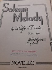 WALFORD DAVIES/ SOLEMN MELODY FOR PIANO SOLO