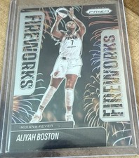 2025 Panini Prizm WNBA Aliyah Boston Fireworks 