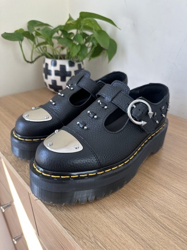 Zapatos Dr Martens Bethan Piercing Cuero Negro Plataforma Cuádruple UK 5 EU 38 US L 7 - Imagen 16 de 16
