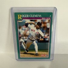SCORE 1991 Roger Clemens #655 Boston Red Sox MLB Baseball Card Base Set