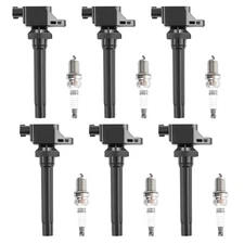 6 Ignition Coils & 6 Iridium Spark Plugs for Suzuki SX4 L4 2.0L Engine UF-562