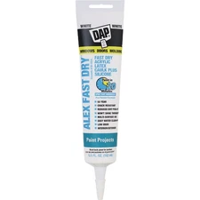 Dap Alex Fast Dry 5.5 Oz. White Siliconized Acrylic Latex Caulk  7079818408 DAP