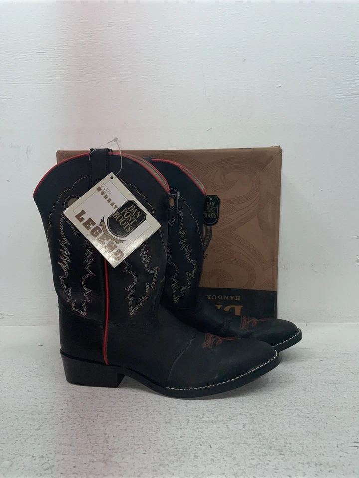Nuevas botas de vaquero Dan Post negras juveniles. 13139 5,5 5 1/2 D. 2-129 Foto 4 de 4