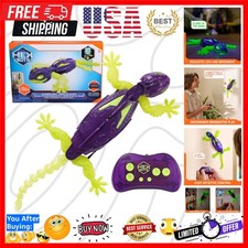 Glow-in-The-Dark Gecko with Official Wall Climber Technology, Rechargeable Re...