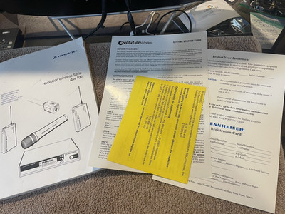 Original Sennheiser / Evolution Wireless Serie EW 100 / Instruction Manual /