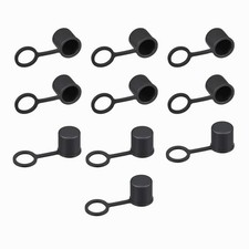 Uxcell 10pcs BNC Silicone Protectors Cap Port Cover Anti Dust 9mm Inside