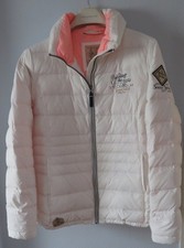 SOCCX Damen Jacke Daunenjacke Steppjacke Daunen Outdoor creme apricot Gr.  40