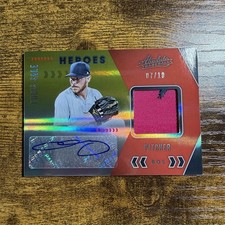2020 Panini Absolute Chris Sale Absolute Heroes Patch Auto /10 GAME WORN