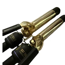 Hot Tools Professional Curling Iron Set 1/2” & 1” Barrels Gold Set