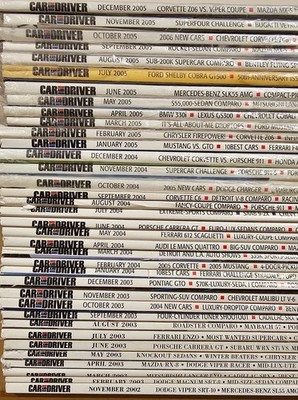 Car and Driver Magazine Collection (2002-2009) - 70 Total, 51 ISSUES SEALED