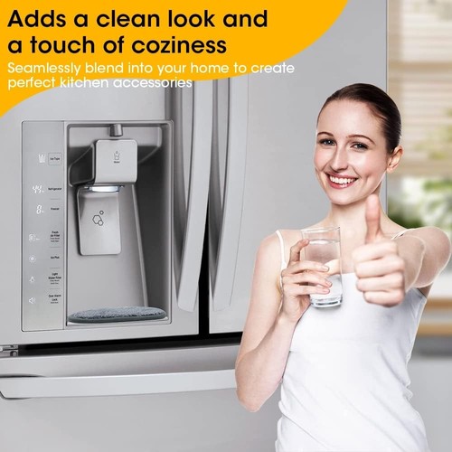 Alfombrilla magnética colectora de goteo para refrigerador 4P - Protector absorbente contra salpicaduras en gris oscuro - Imagen 9 de 9