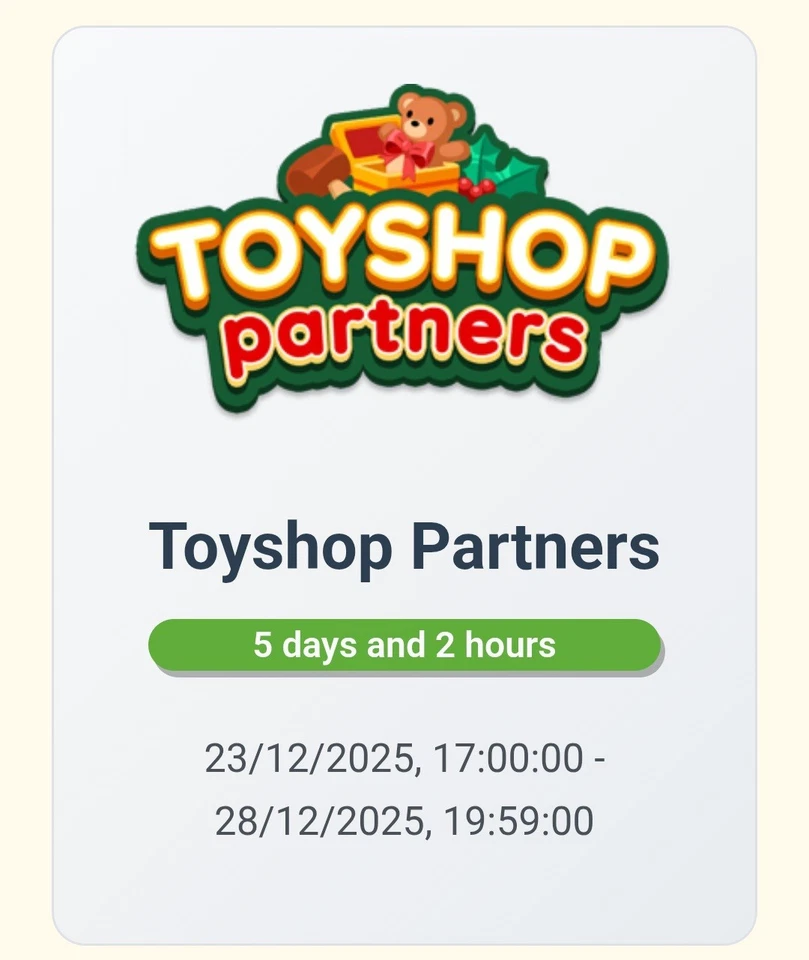 MOGO Toyshop Partners Event Full Carry 2x slot Monopoli_Go! - instant complete