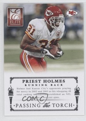 2013 Panini Elite Passing the Torch Silver Priest Holmes Jamaal Charles #16 0w8