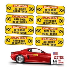 Automatic Door Stickers 8pc Vehicle Sliding Van Door Window Sticker 4.8 x 8pcs