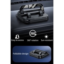 Adjustable Car Phone Holder with 360 Degree Rotation Suction Cup for Dashboard