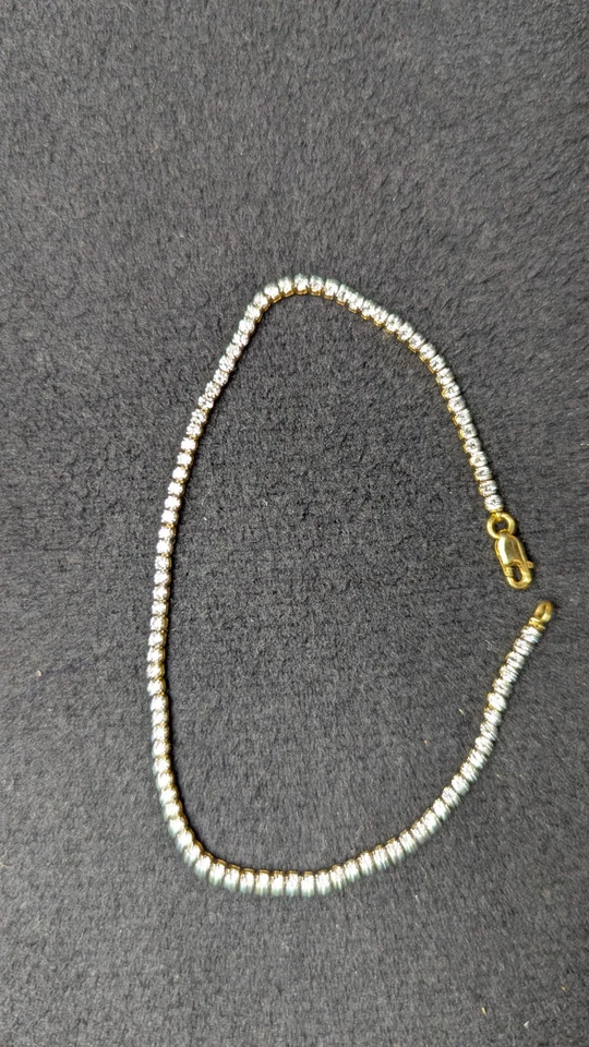 2gm 18kt Yellow Gold 1.7ct Round VS1 Lab Grown Diamond Tennis Bracelet For Women - Image 3 of 4