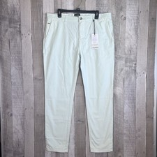 SCOTCH  SODA Mott Chinos Super Slim Fit Pants Garment Dyed Men Size 36X32 Mint
