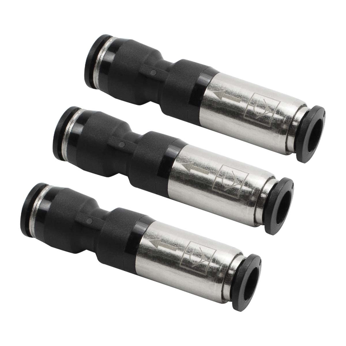 3 PCS 4mm Straight One Way Pneumatic Check Valve Push to Connect Air Fitting