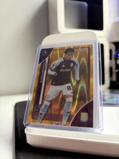 2025 Topps Chrome Premier League Bradley Burrowes Gold Wave RC /275 Aston Villa