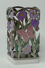 BATH  BODY WORKS SHIMMERY BUTTERFLIES FLOWERS GENTLE FOAMING SOAP SLEEVE HOLDER