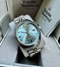 New Vivienne Westwood Camberwell Blue & Gold Dial Ladies 37mm Watch VV261LBLSL