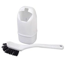 Mini Toilet Brush & Holder, Compact Wall-Mountable for Caravan Motorhome