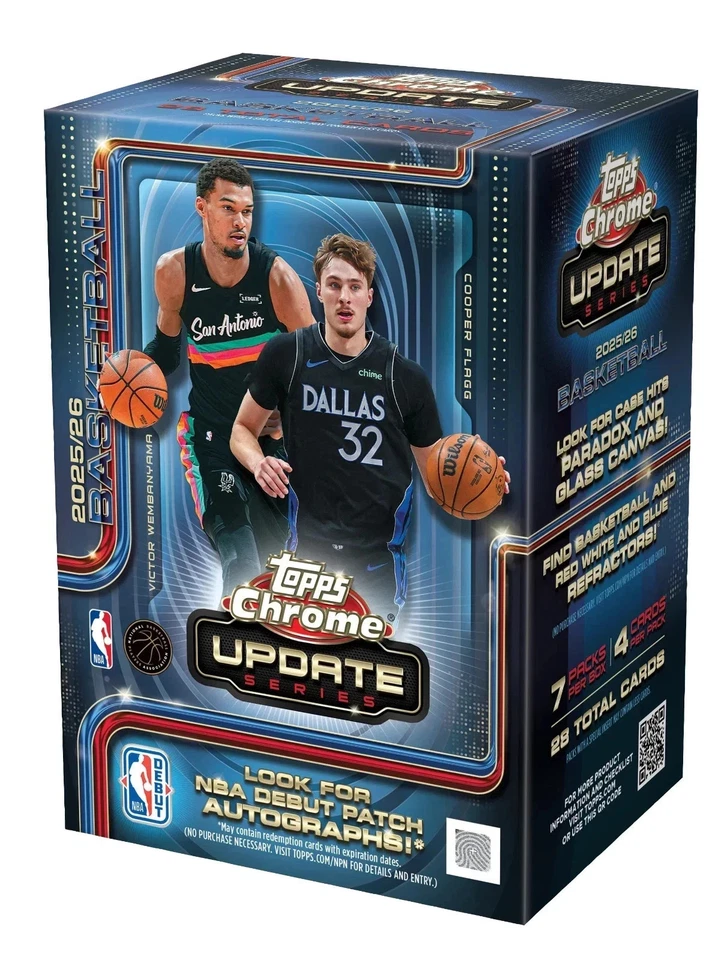 2025-26 Topps Chrome Updates Basketball NBA Series - Value Box | Neu & OVP | - Bild 1 von 1