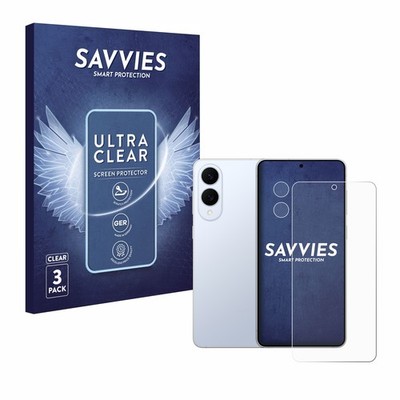 6x Schutzfolie Samsung Galaxy S25 Edge (Display+Kamera) Display Schutz Folie