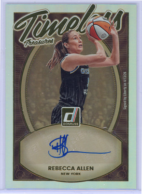 Rebecca Allen Auto 2026 WNBA Donruss Timeless Treasures Signatures #TTS-RA