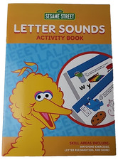 Sesame Street Activity Book Letter Sounds Workbook Educational New