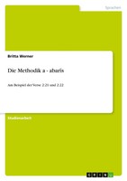 Britta Werner | Die Methodik A¿-¿Abar¿S | Taschenbuch | Deutsch (2010) | 24 S.