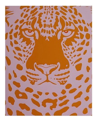 Lebendiger Leopard Wandkunst Poster - Modern Tierdruck Dekor Wohndeko
