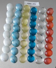 48 Mancala Replacement Glass Stones - Mixed C...
