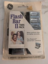 Vintage NOS GE Polaroid SX70 Twin Pack Flash Bar Unopened