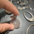 Silver & Metals Jewelry Mixed Lot Earrings Bracelet Chain — photo 3