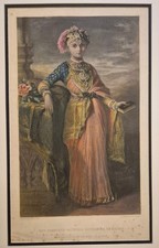 RARE ENGRAVING,1850S,WINTERHALTER,PRINCESS VICTORIA GOURAMMA COORG,MYSORE INDIA