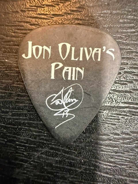 JON OLIVA'S PAIN   /  JON OLIVA   /   SAVATAGE  /  TOUR   GUITAR PICK