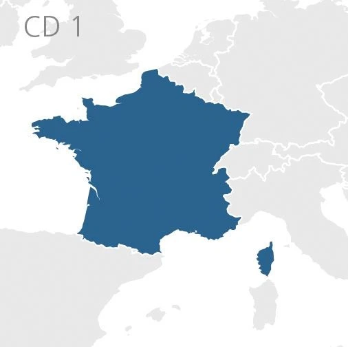 Blaupunkt Tele Atlas TomTom Frankreich TravelPilot E EX 2019 2 CD Major Roads of - Bild 3 von 4