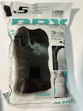 RBX Man's Size L- 5 Pack Ribbed White/Black/Gray  Tank Top T Shirts A Tank Top