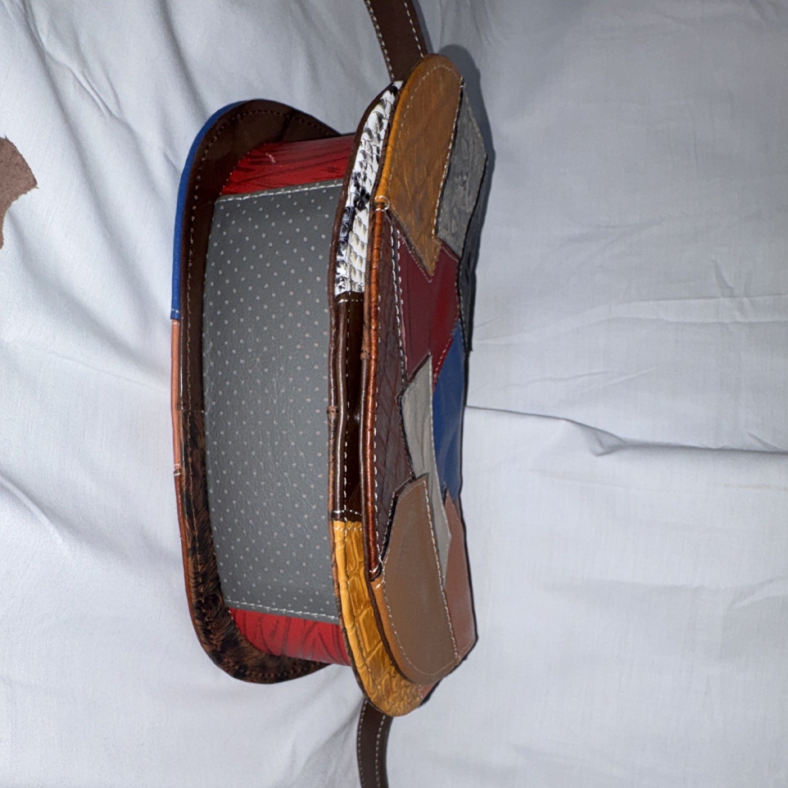 Arte Piel Handmade Patchwork Multicolor Shoulder … - image 8