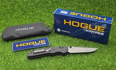 Hogue Deka Manual Folder REV 1 3.25'' Clip Point Blade Tumbled G10 Frame - 24279