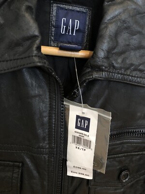 ジャケット・アウター 90s OLD GAP leather jacket Gap Vintage 90s Leather Bomber Jacket Men's XS Black | eBay UK