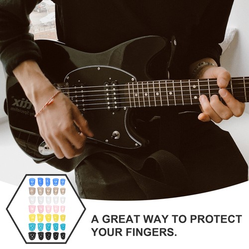 35pcs Fingertip Protectors Silicone Finger Cots Fingertips Caps for - 第 6/12 張圖片