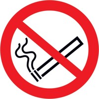 Format Rauchen Verboten Aluminium GepräGt
