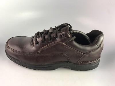 Rockport Shoes Mens 11 M Ridgefield Eureka Lace Up Oxford K71201 Brown  Leather