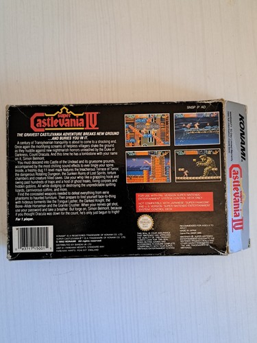 Super Castlevania IV 4 - SUPER NINTENDO BOXED PAL - Picture 7 of 12