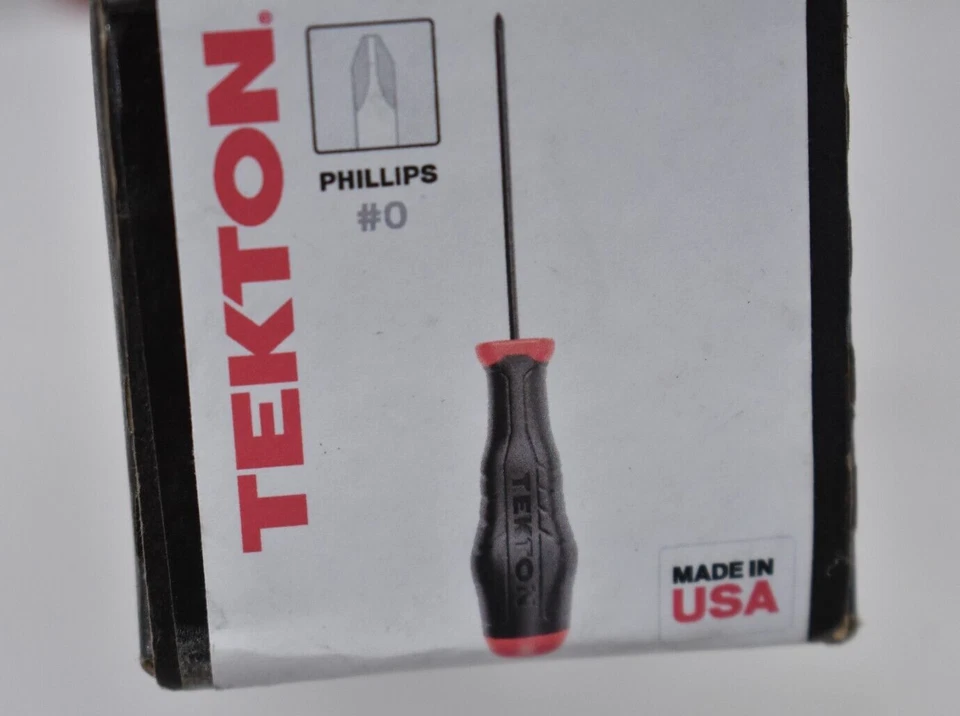 Tekton #0 Phillips High Torque Black Oxide Blade Screwdriver Tool 26653 Genuine - Image 3 of 4