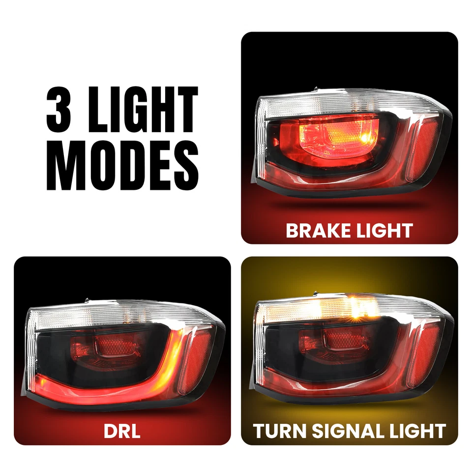 Luces traseras del lado derecho del pasajero para Jeep Compass 2017-2020 lámpara de freno derecha Foto 2 de 4