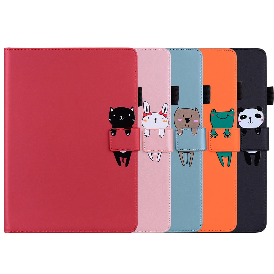 Soft TPU Magnetic Cute Cat Panda Painted Funda Case For iPad Pro 11" 13' M4 10th Foto 2 de 4